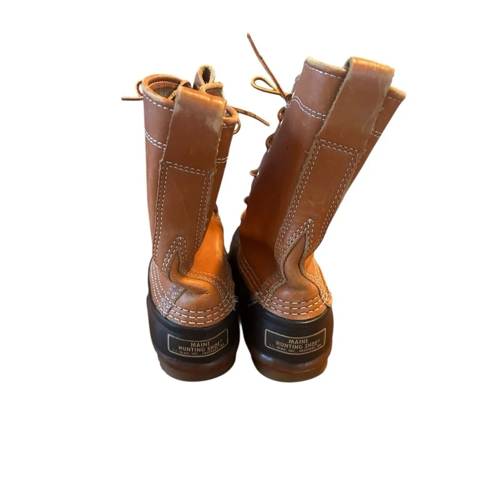 L.L. Bean Maine Hunting Shoes Womens Duck Boots, Size 9 M Vinatge‎ Freeport